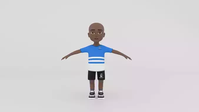 Stylized 3D Cartoon Character Game-Ready
