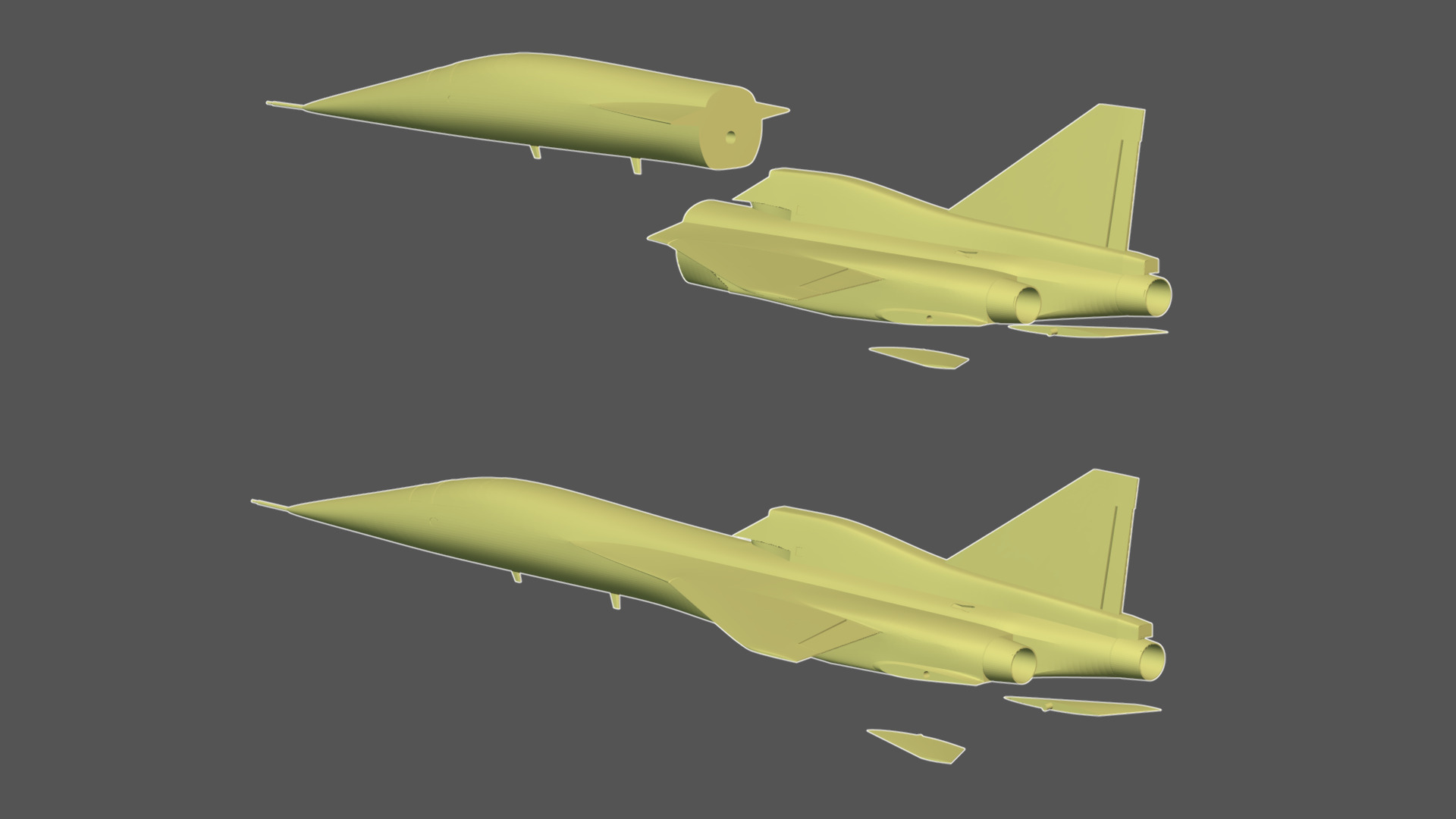 XB-1 Baby Boom 3D print model_6