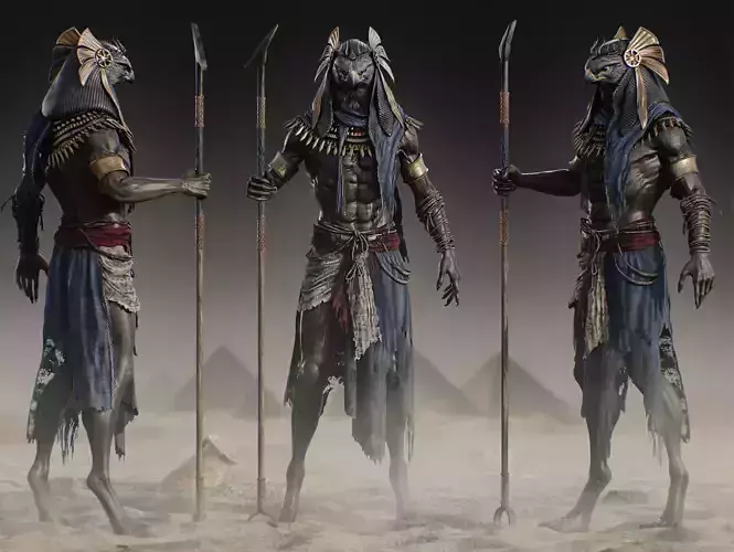 Horus Low-poly 3D model