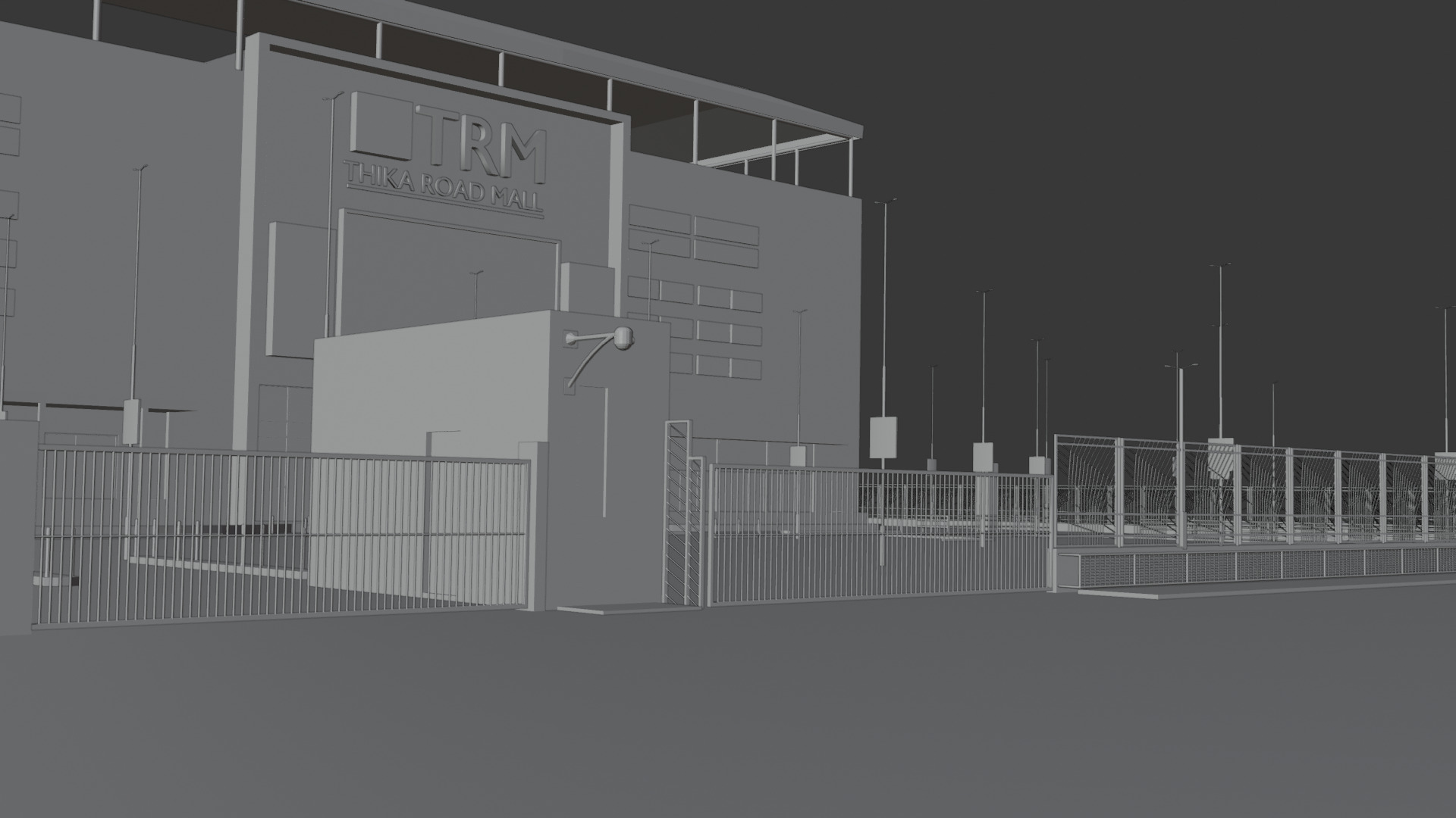 Thika Road Mall 3D Model Low-poly 3D model_3