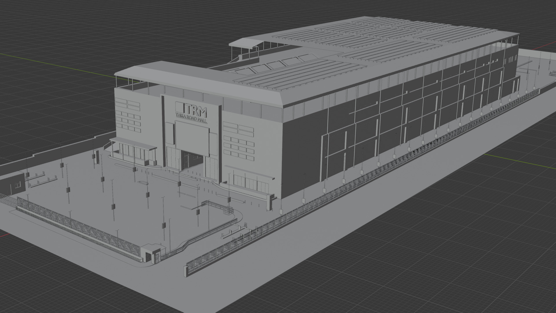 Thika Road Mall 3D Model Low-poly 3D model_11