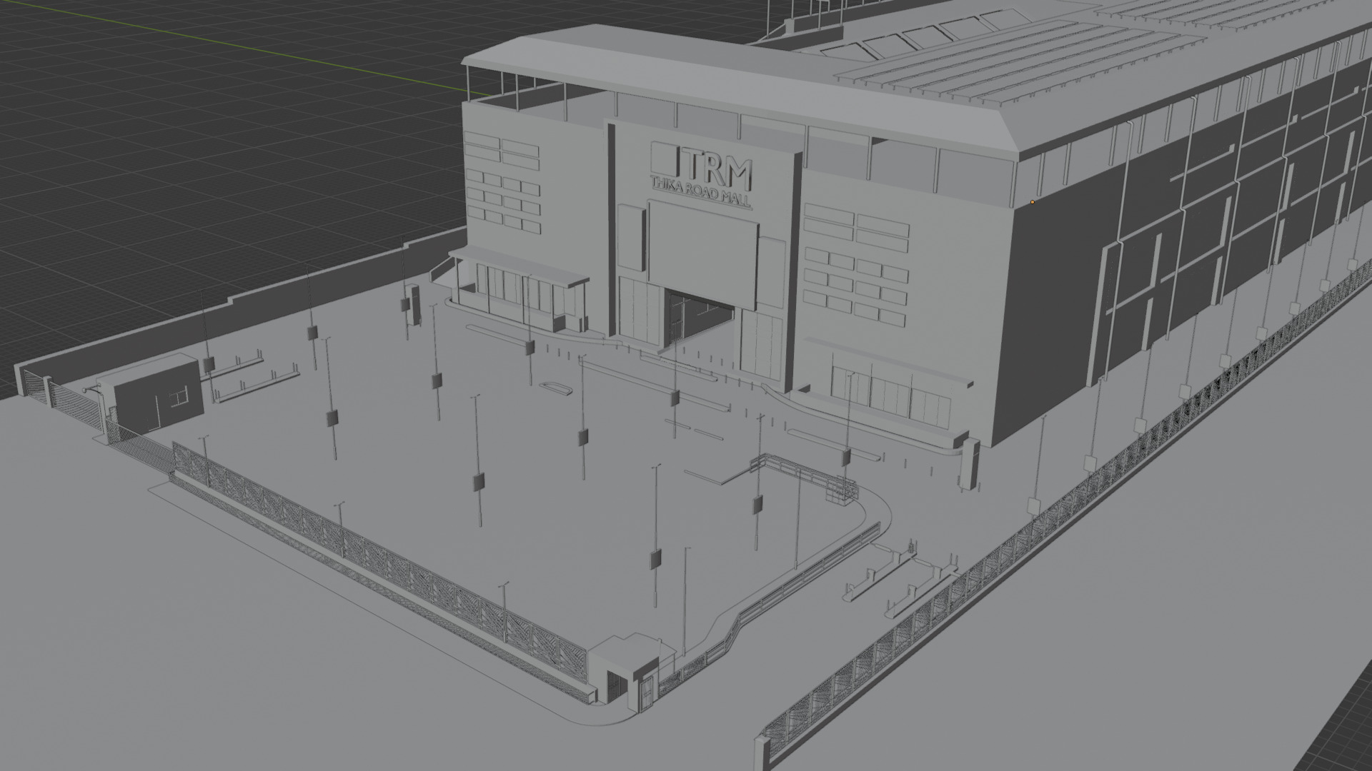 Thika Road Mall 3D Model Low-poly 3D model_4