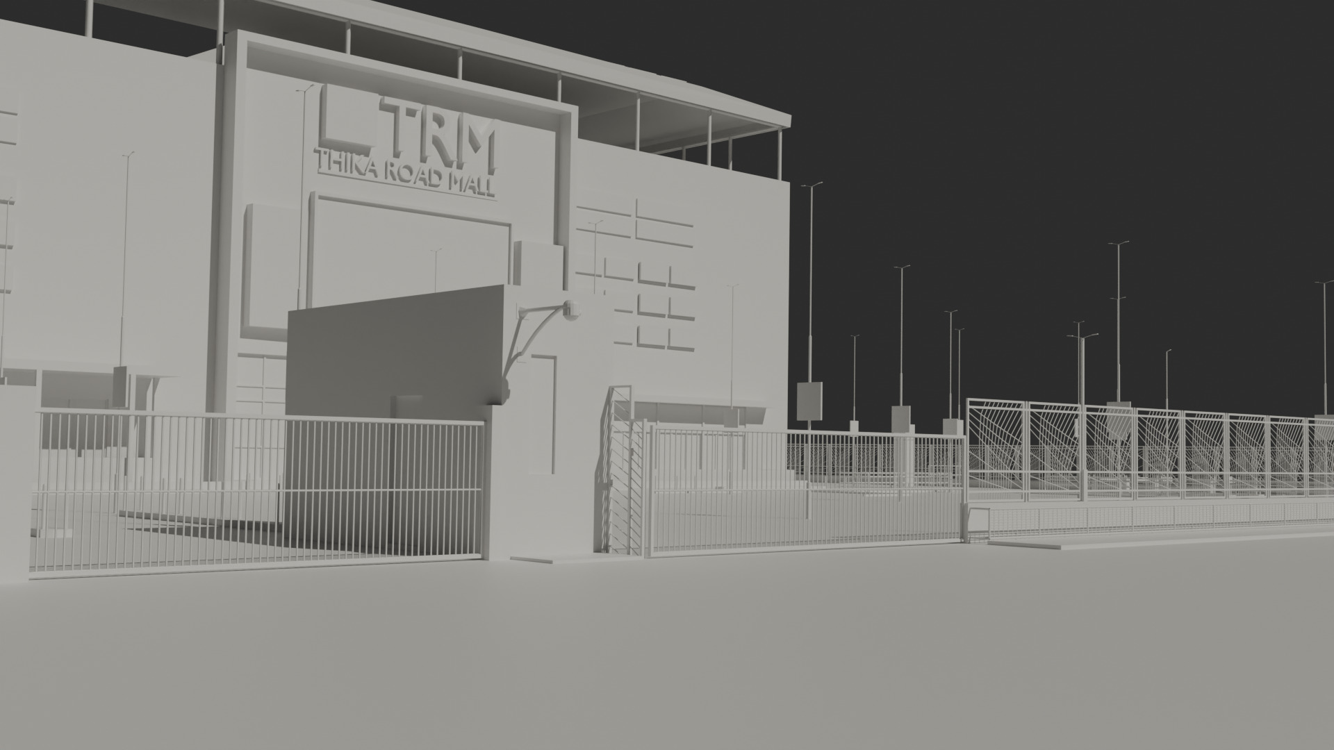 Thika Road Mall 3D Model Low-poly 3D model_2