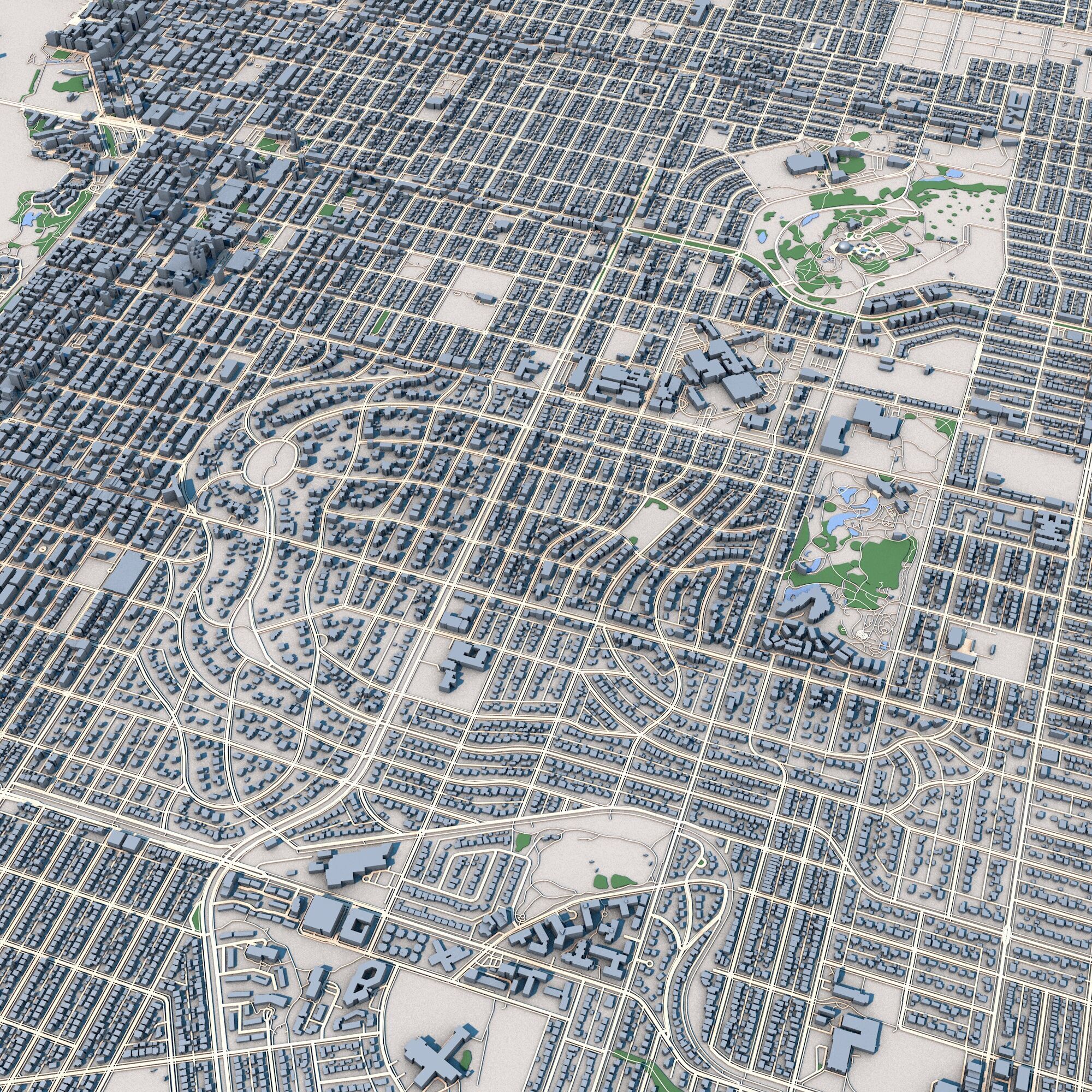 Vancouver City Canada 3D model_7