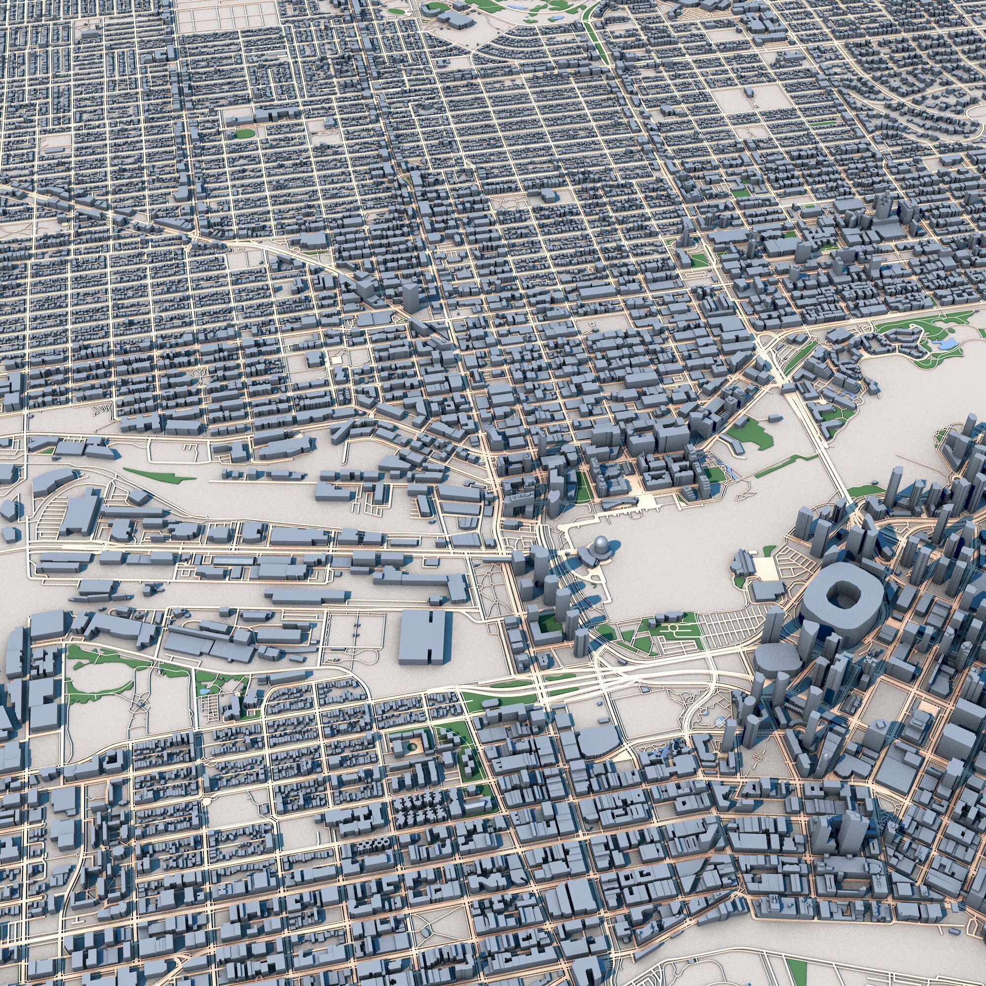 Vancouver City Canada 3D model_5