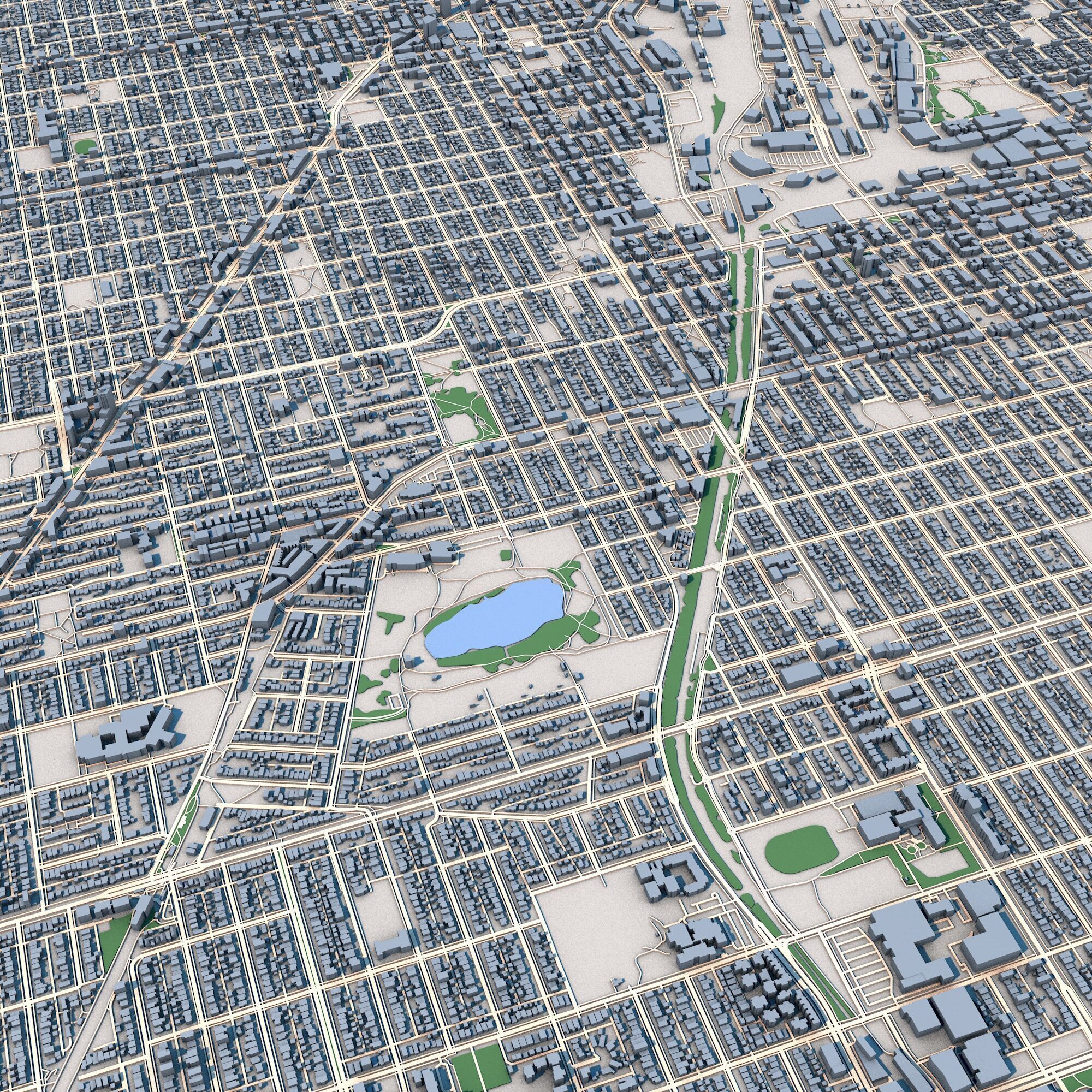 Vancouver City Canada 3D model_3