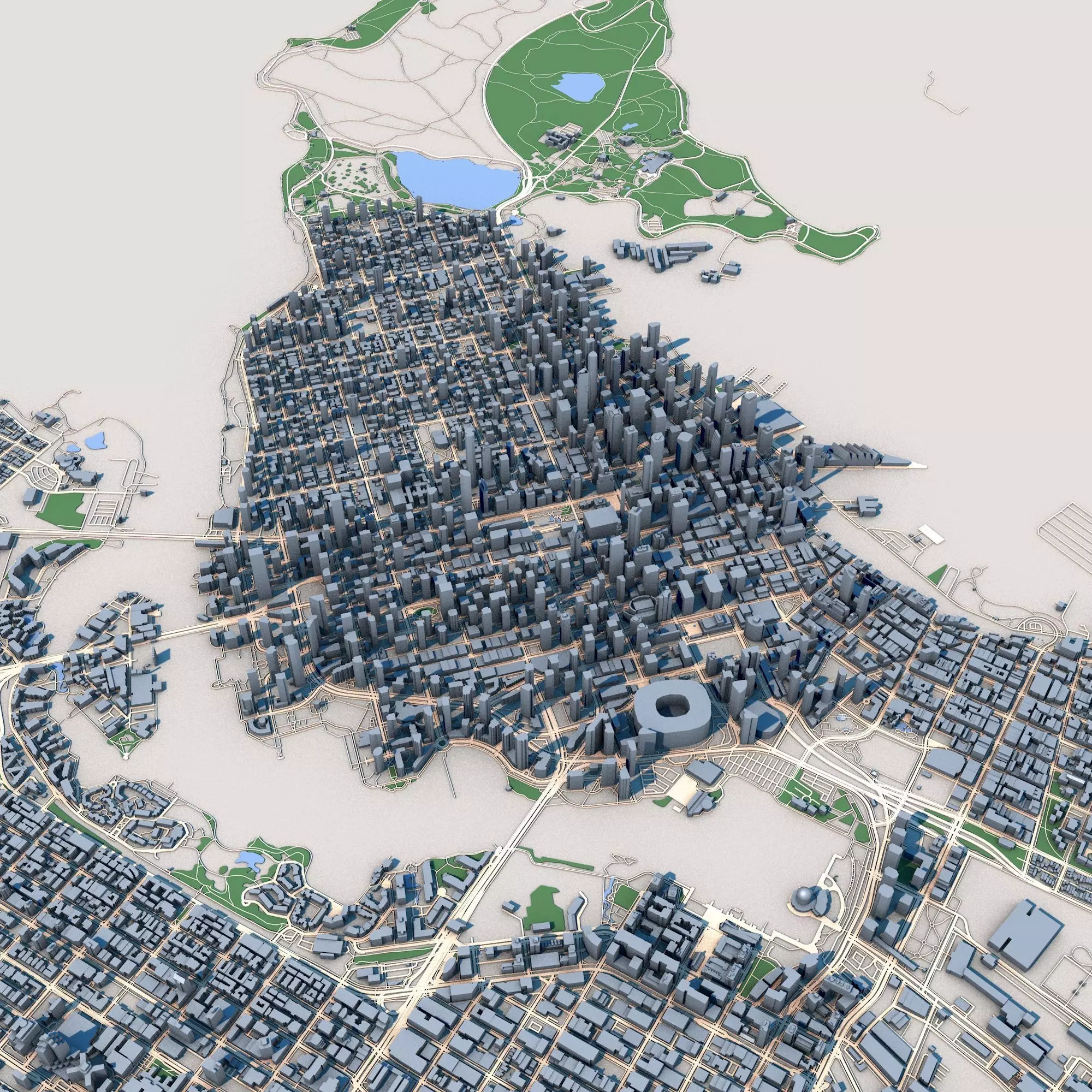 Vancouver City Canada 3D model_0