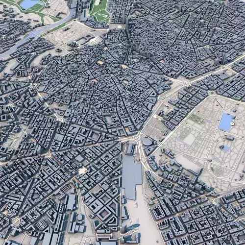 Madrid City Spain 3D model