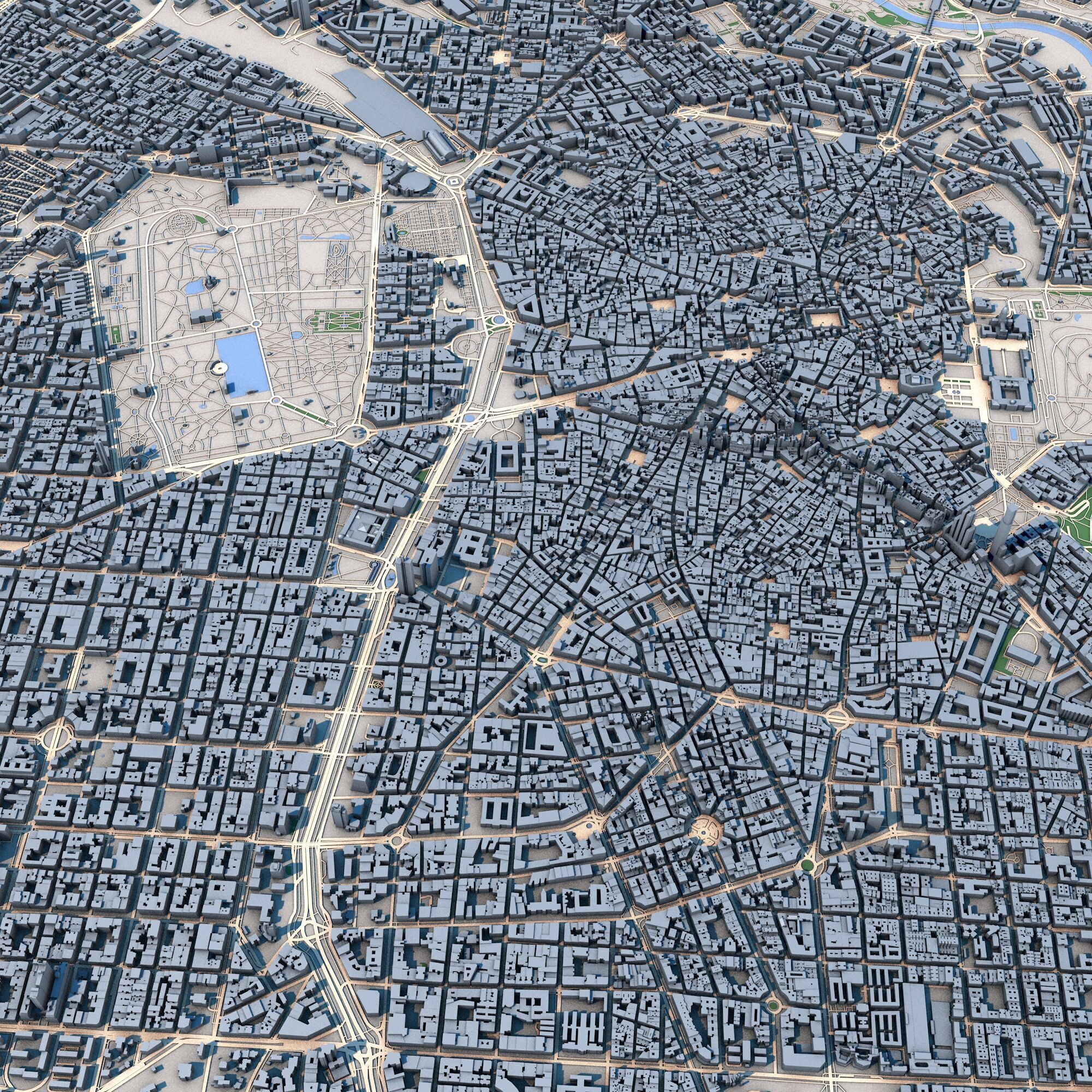 Madrid City Spain 3D model_5