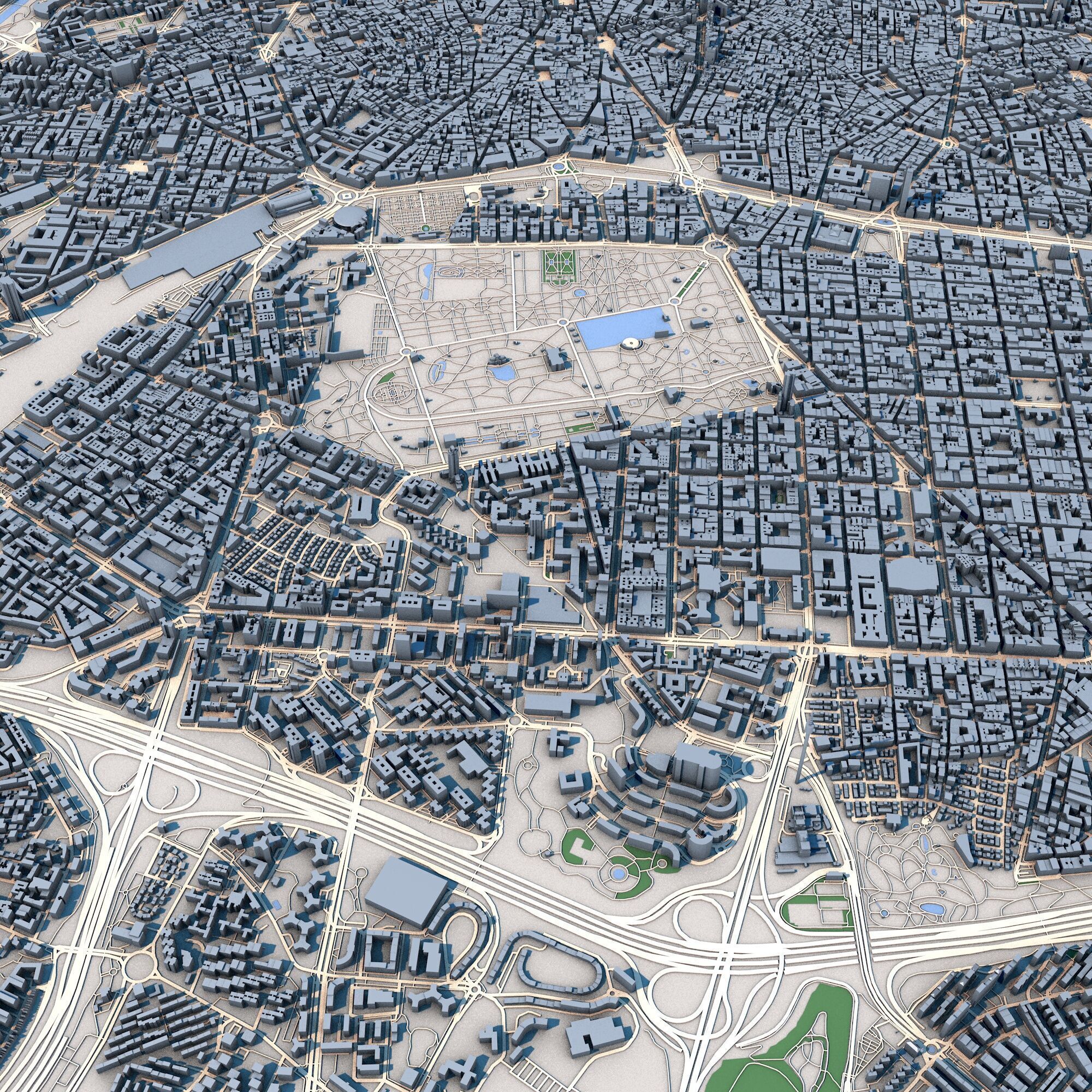 Madrid City Spain 3D model_3