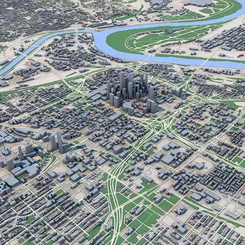 Kansas City Missouri United States 3D model