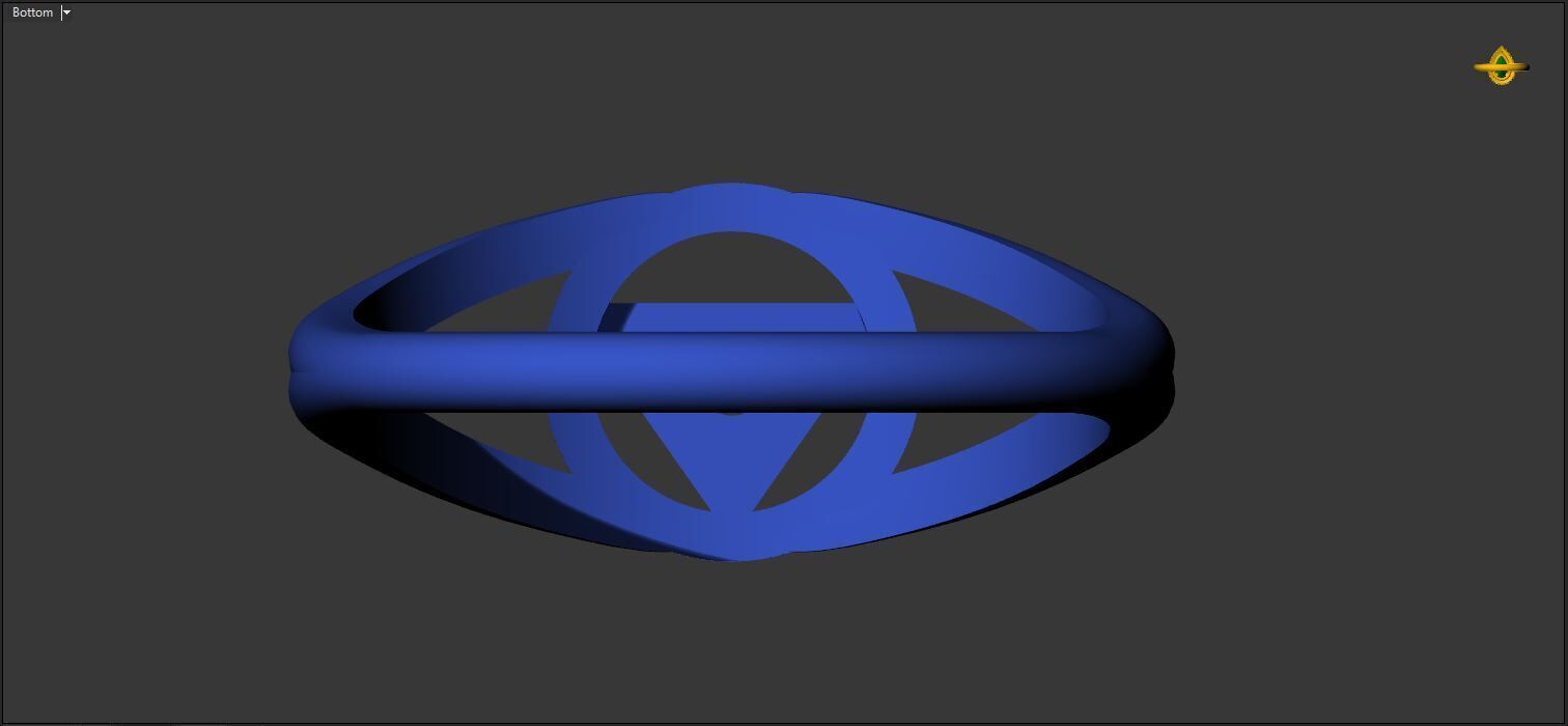 Ring with a stone - variant 2 3D print model_28