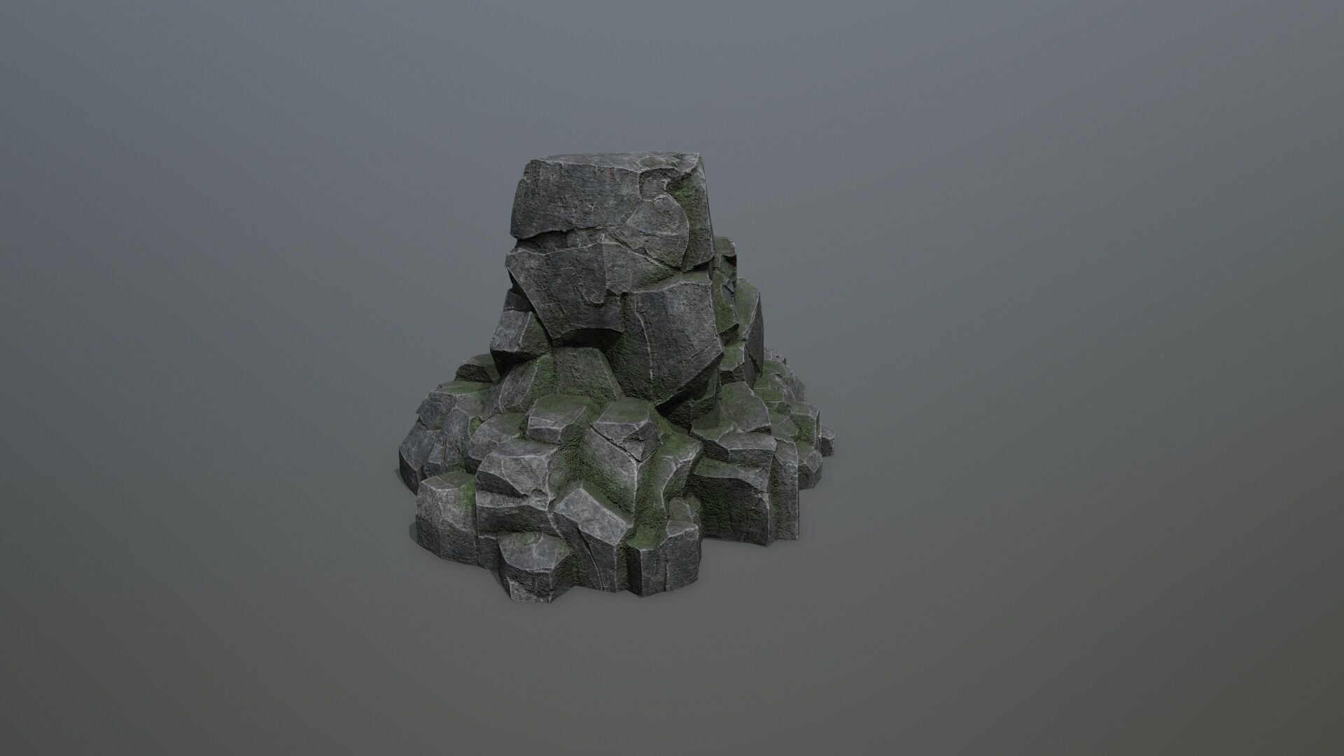 rocks Low-poly 3D model_4
