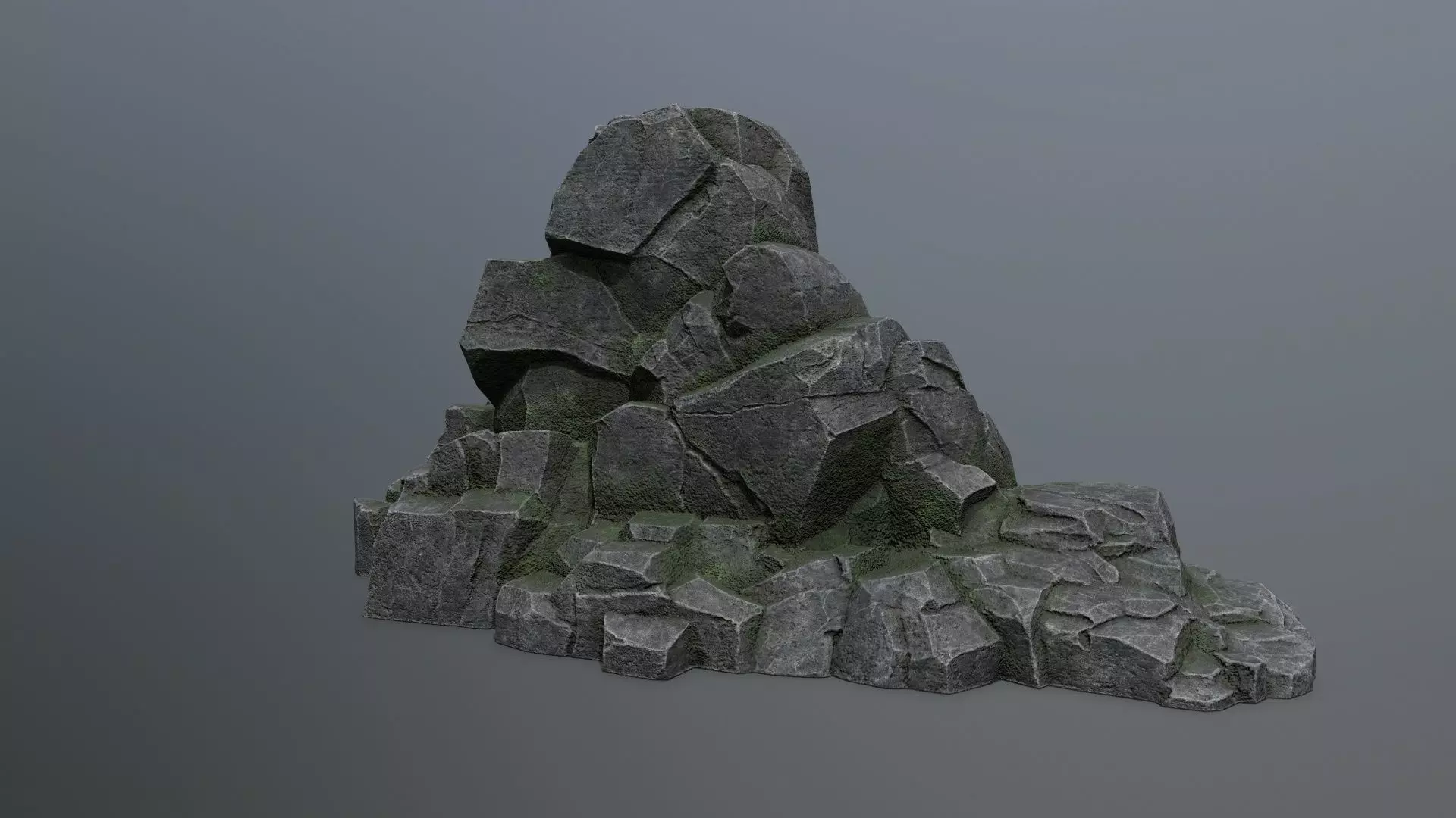 rocks Low-poly 3D model_0