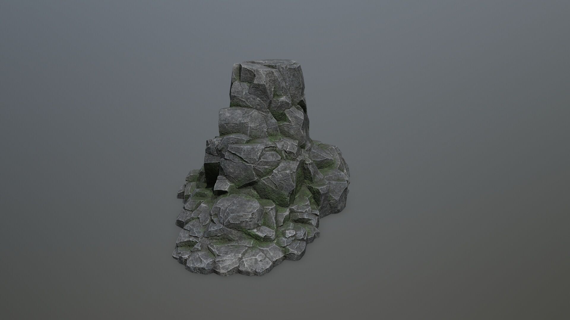 rocks Low-poly 3D model_8