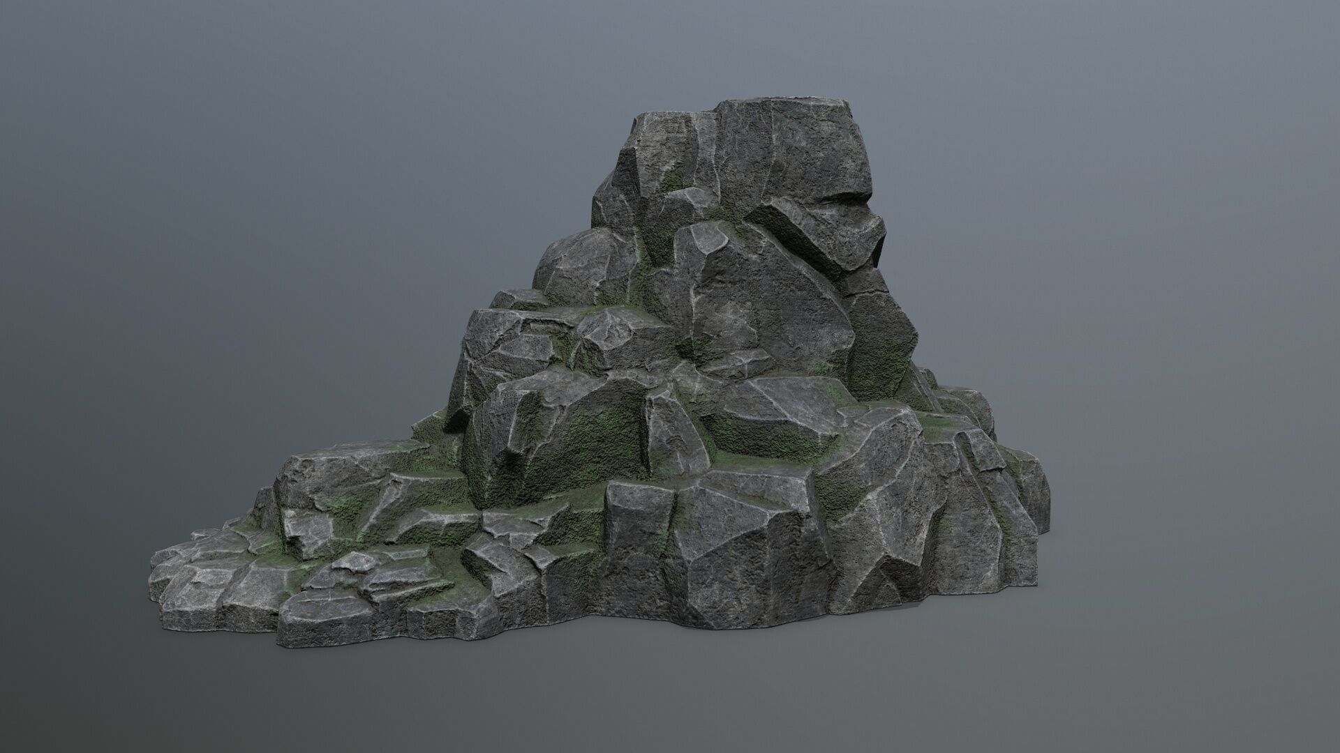 rocks Low-poly 3D model_1
