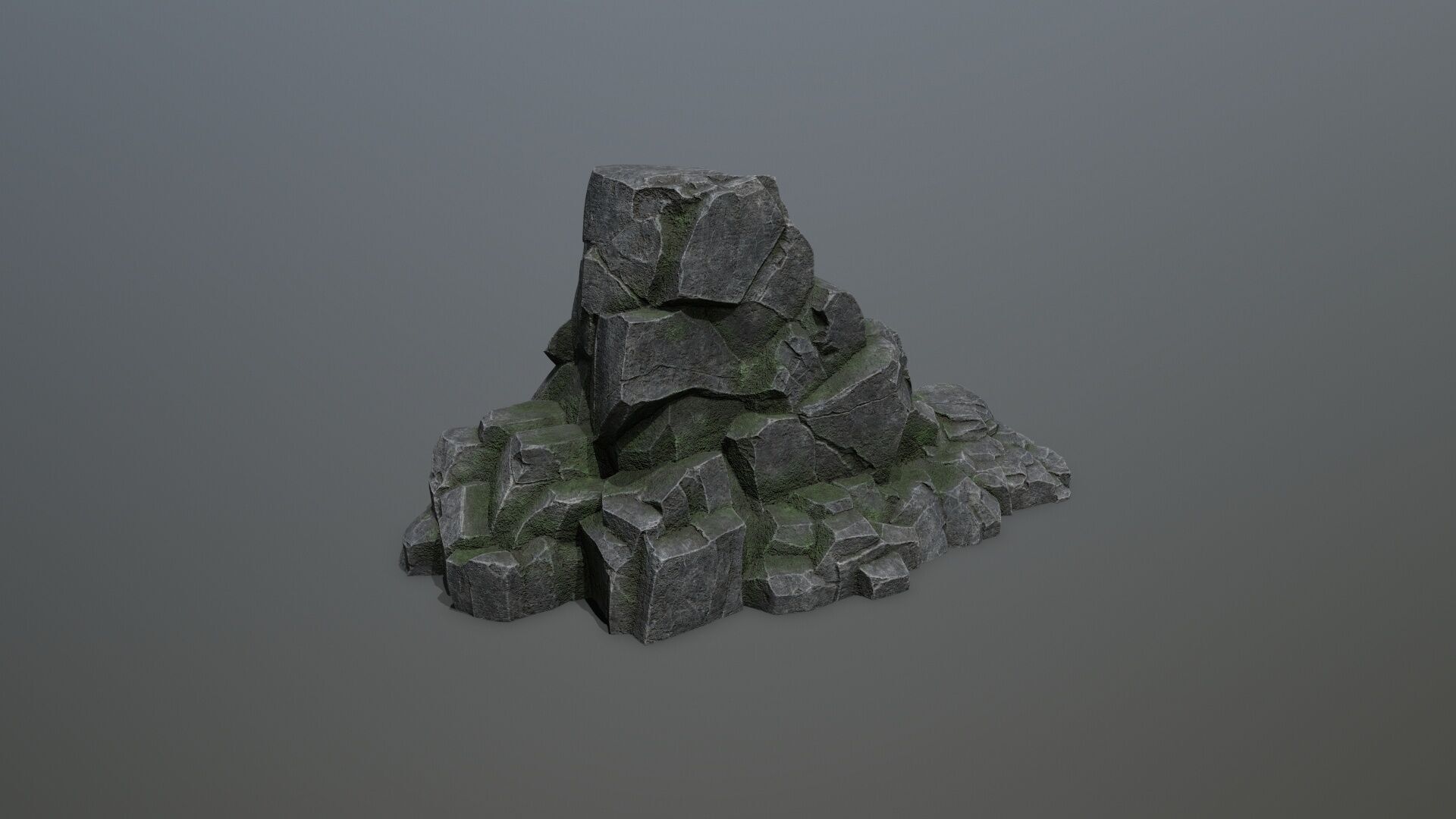 rocks Low-poly 3D model_3