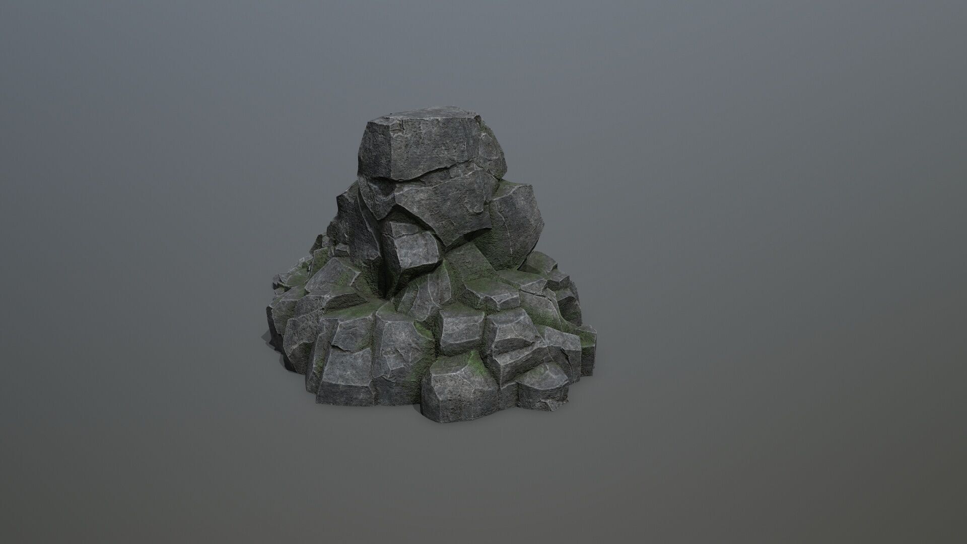 rocks Low-poly 3D model_5