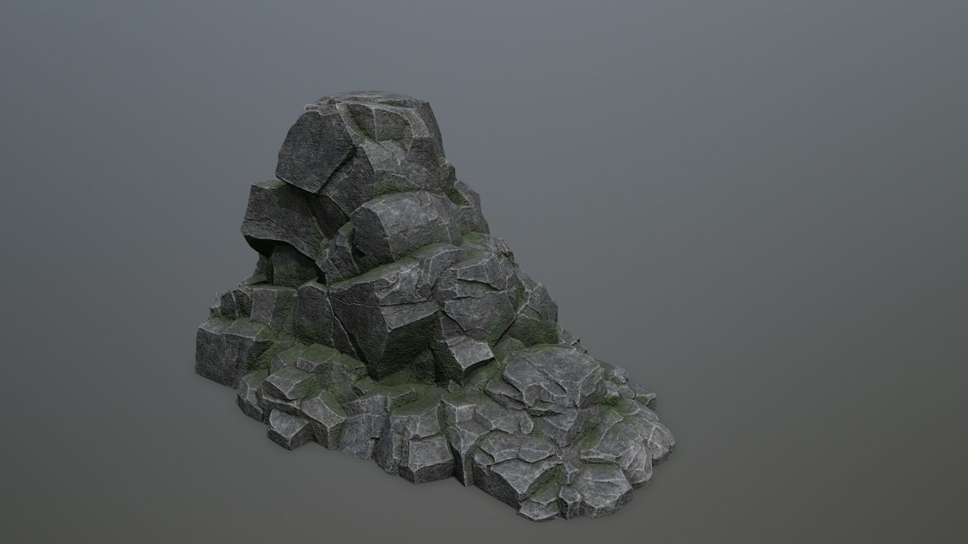 rocks Low-poly 3D model_9