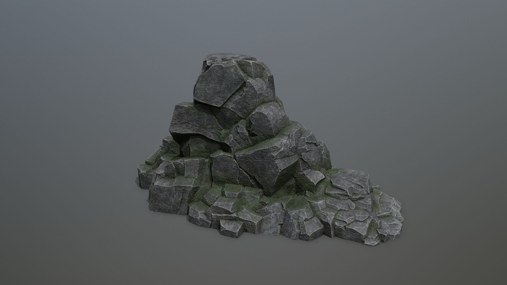 rocks Low-poly 3D model_2