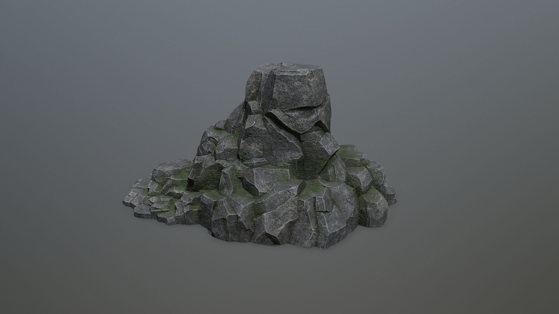 rocks Low-poly 3D model_6