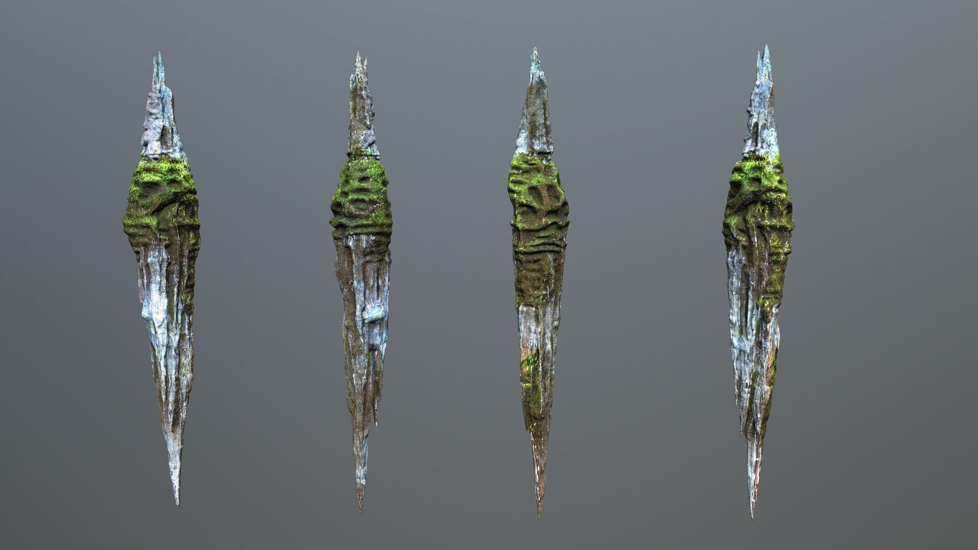 cave rocks Low-poly 3D model_18