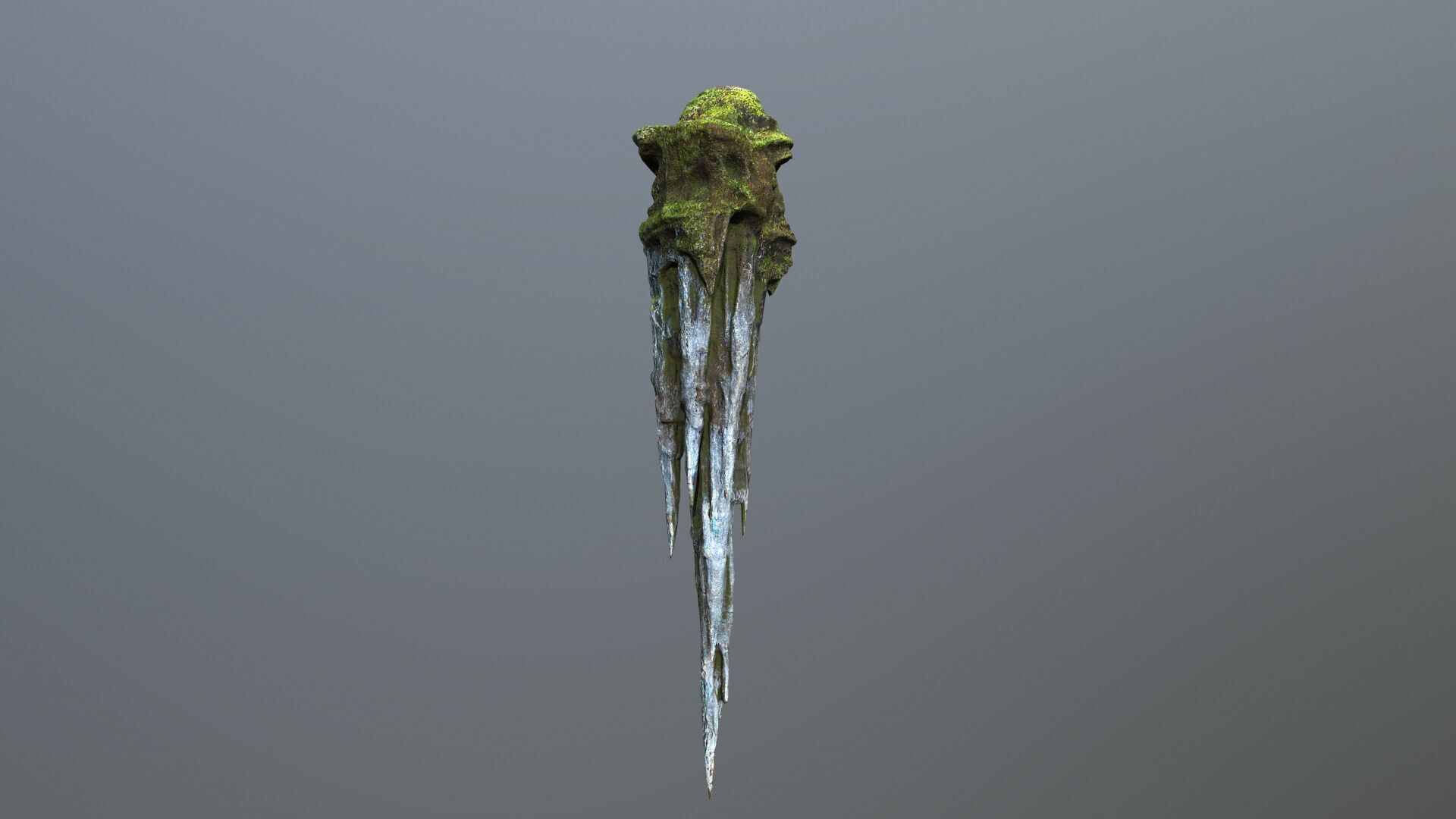 cave rocks Low-poly 3D model_4