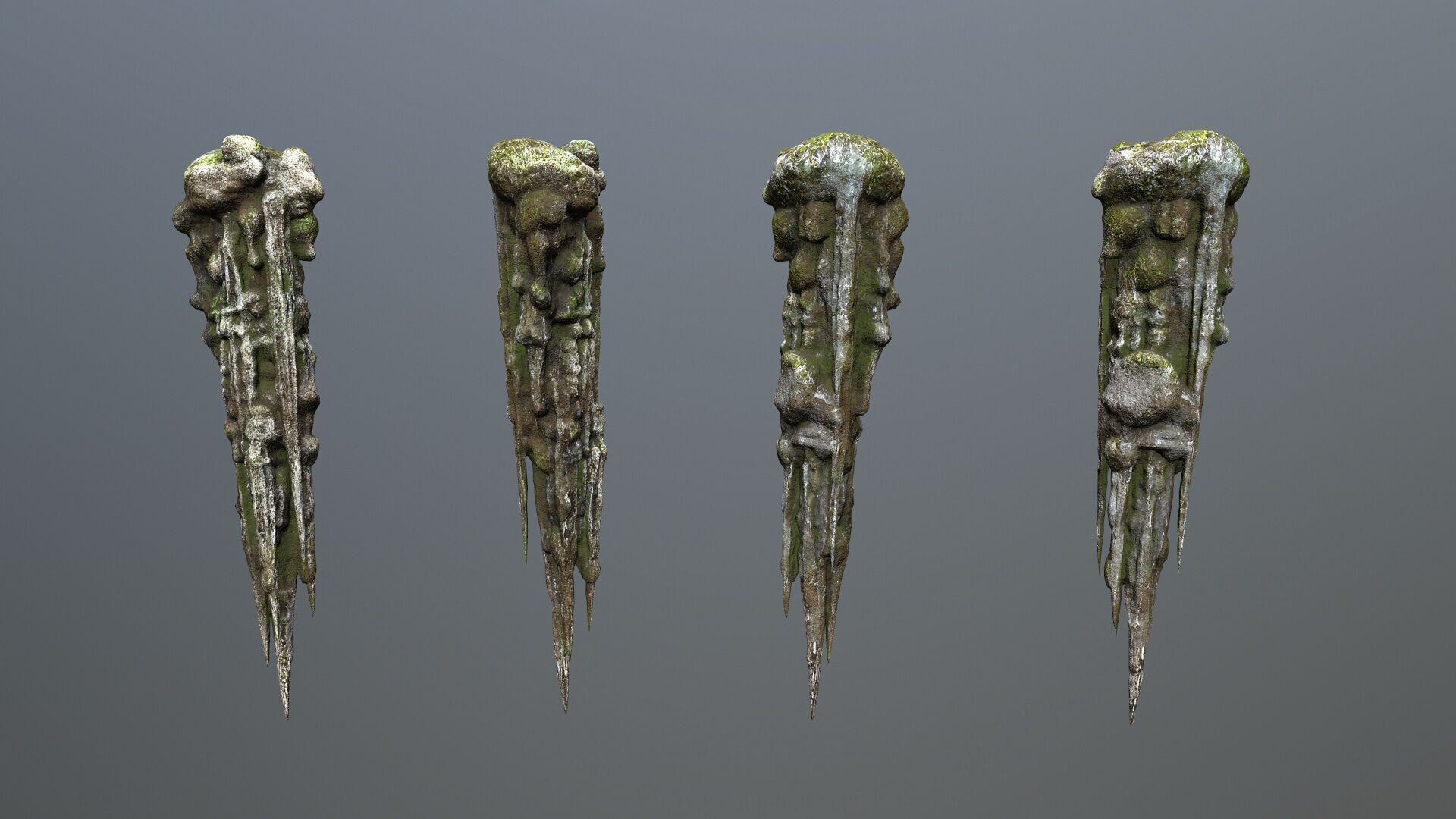 cave rocks Low-poly 3D model_20