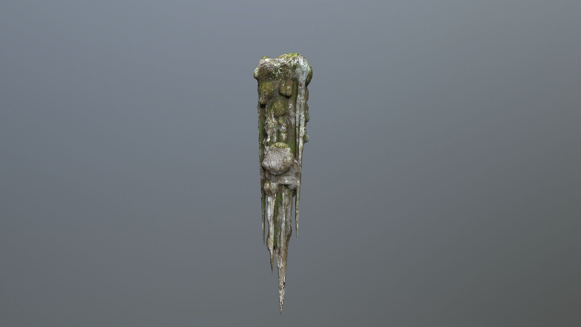 cave rocks Low-poly 3D model_7