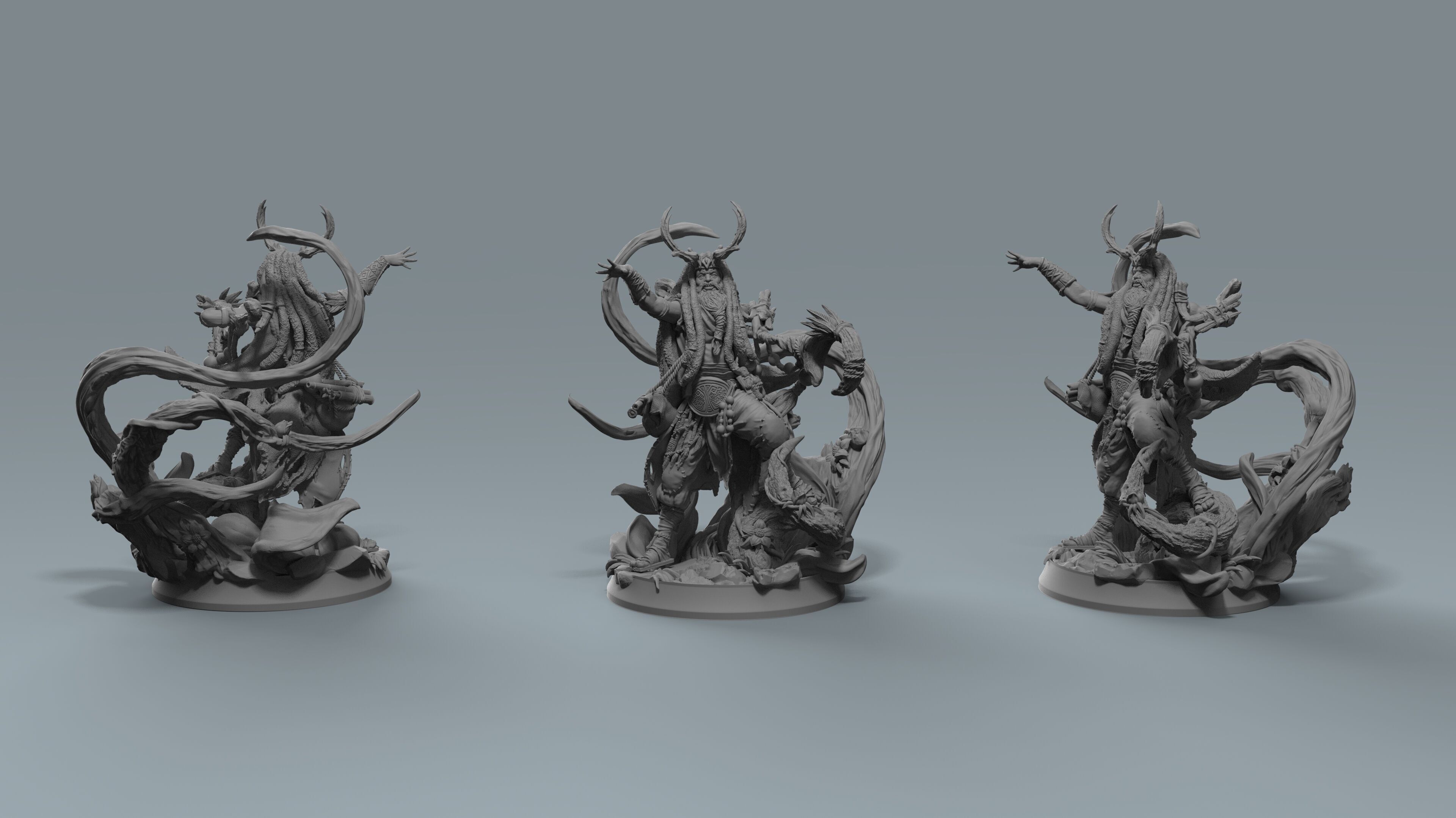 Druid 3D print model_2