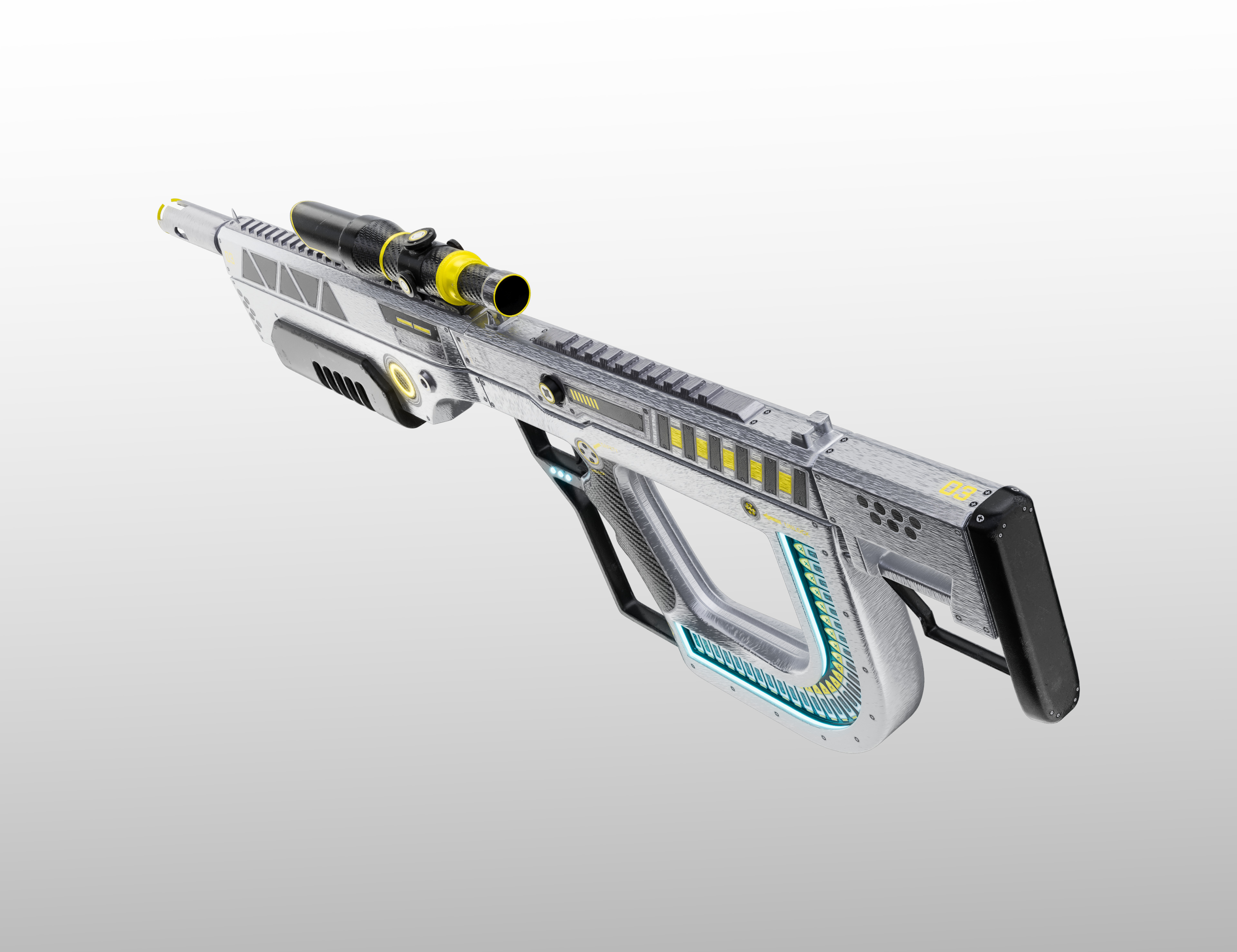 X Sniper Low-poly 3D model_1