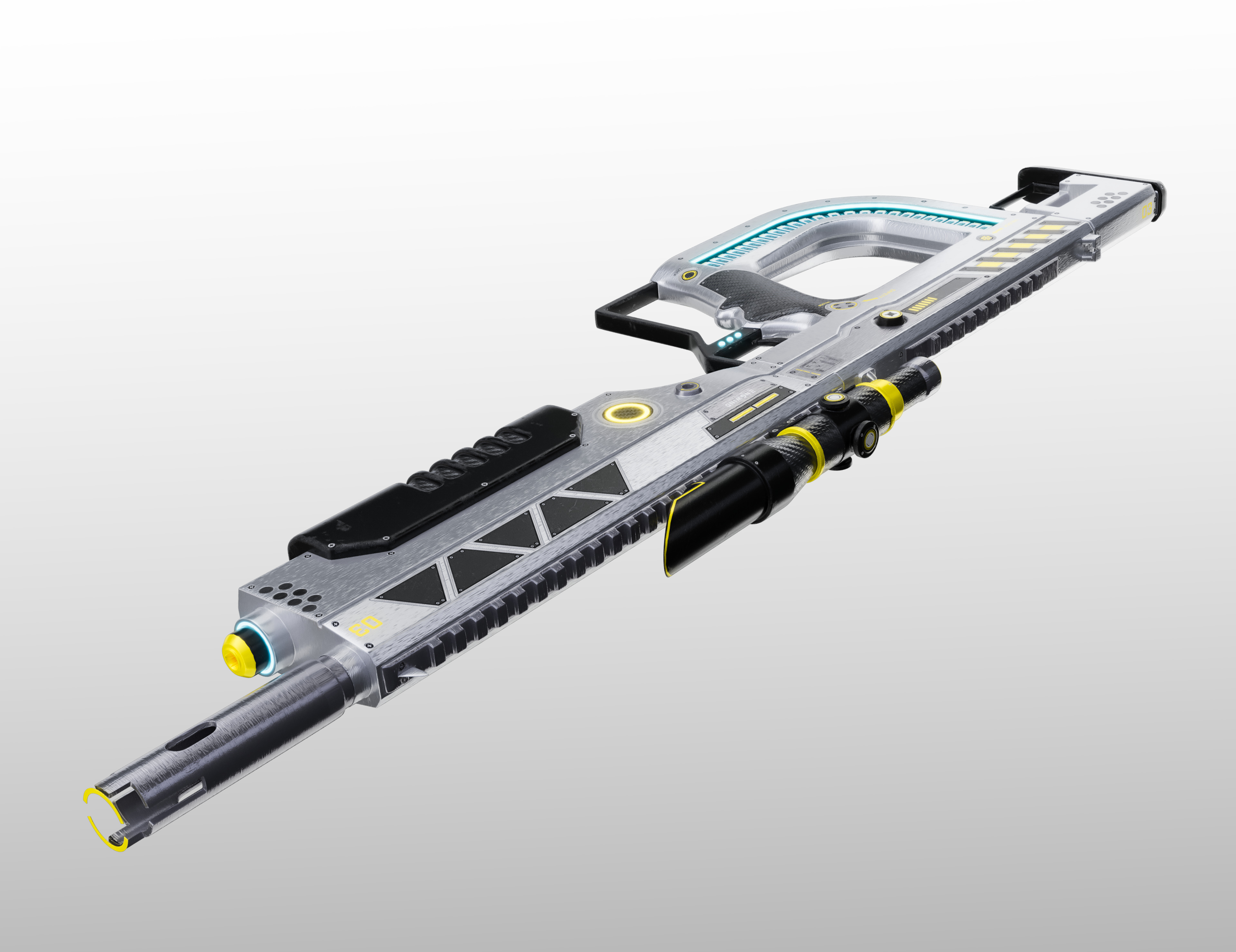 X Sniper Low-poly 3D model_4