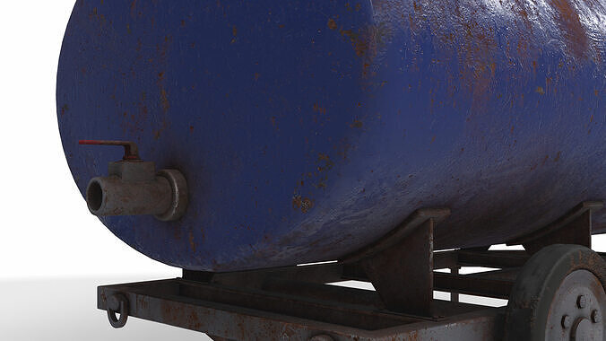 trailer tank 3D model 6