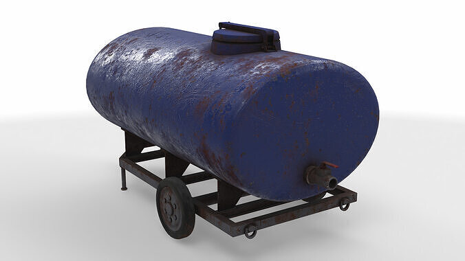 trailer tank 3D model 3