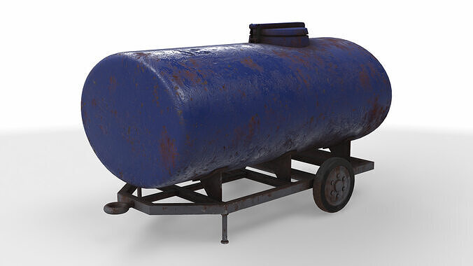trailer tank 3D model 4