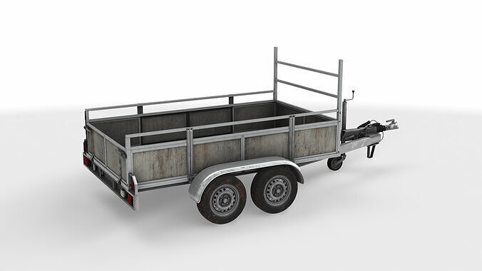 utility trailer 3D model