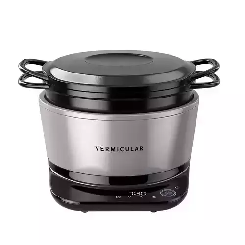 Musui Kamado Enameled Cast Iron Pot by Vermicular 3D model