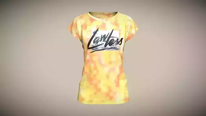 Girls Tops-Lawless Graphic In Low Poly