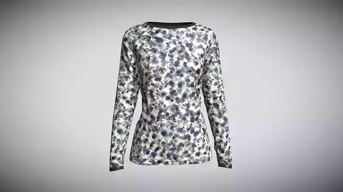 Girls Tops-Marks Dark In Low Poly