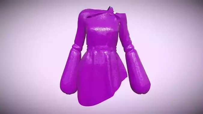 Girls Tube Dress In Low Poly