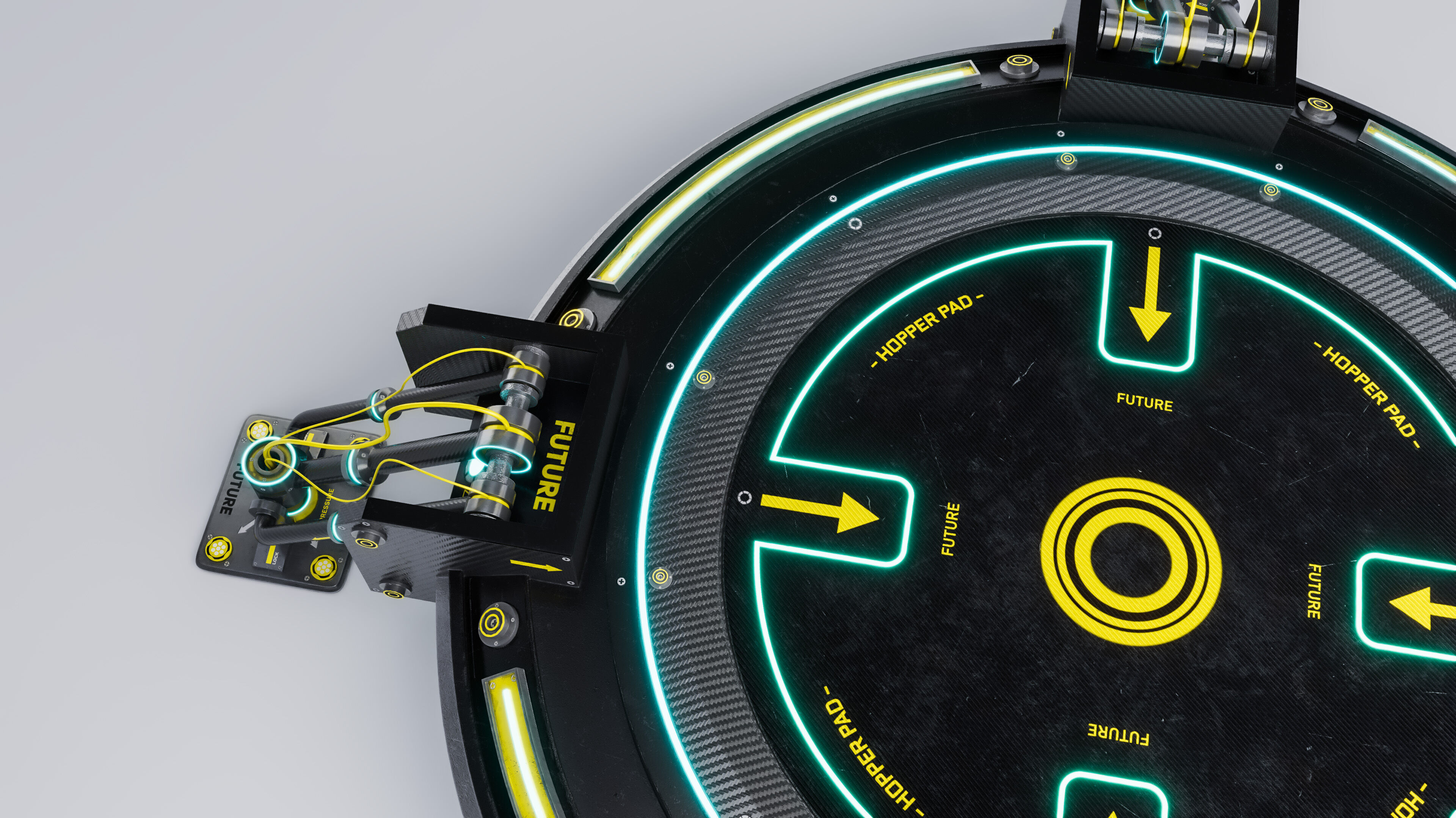 HopperPad Low-poly 3D model_2