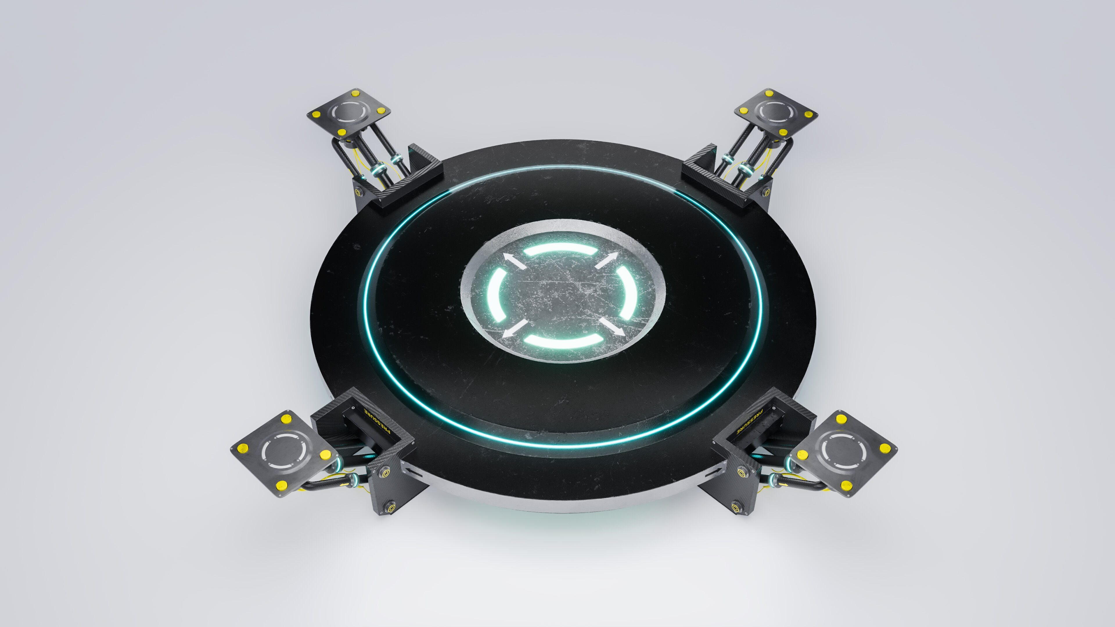 HopperPad Low-poly 3D model_4