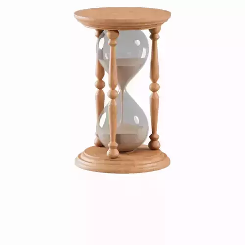 Vintage wooden houglass