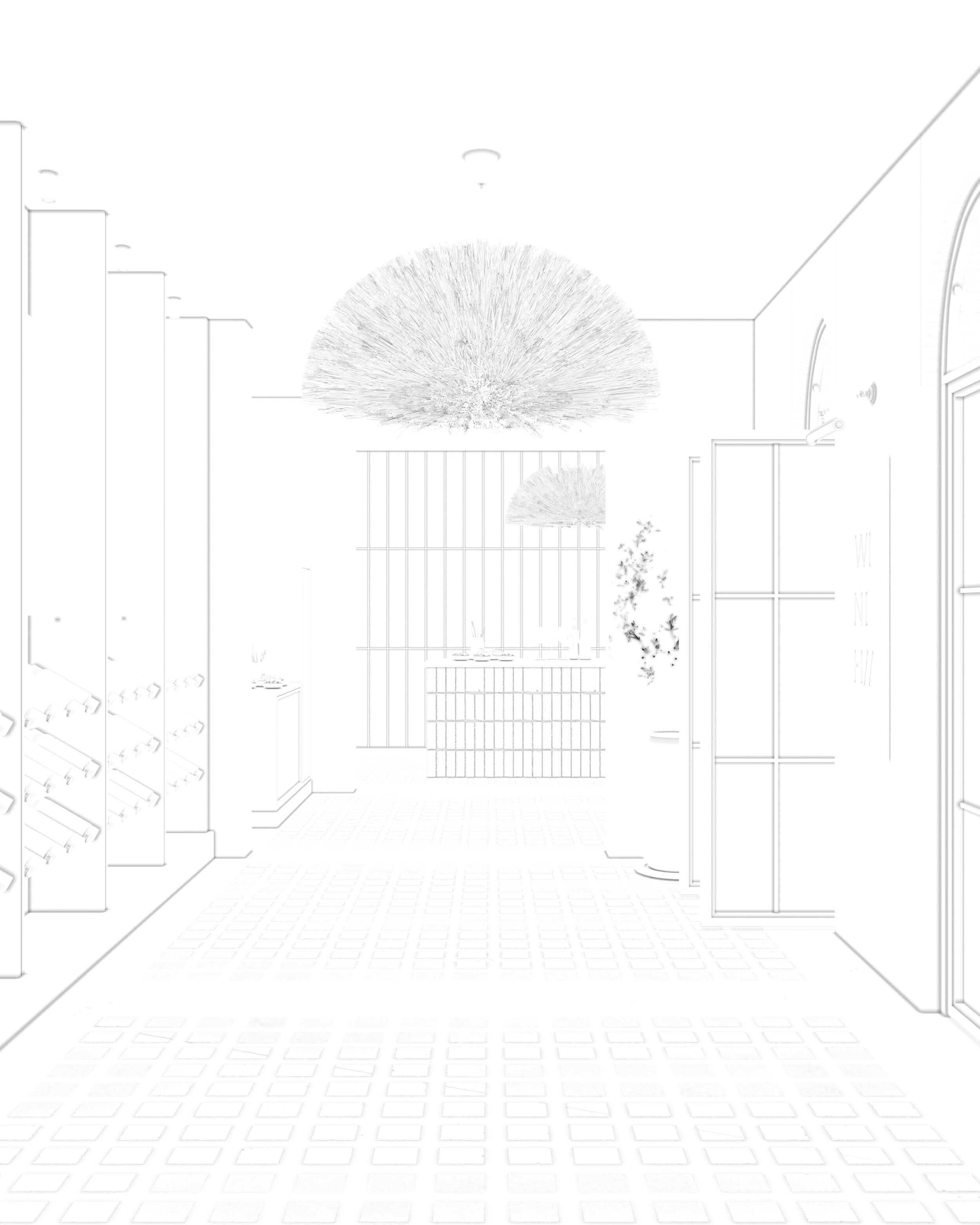 Wine House Interior 3D Model for Architectural Visualization 3D model_5