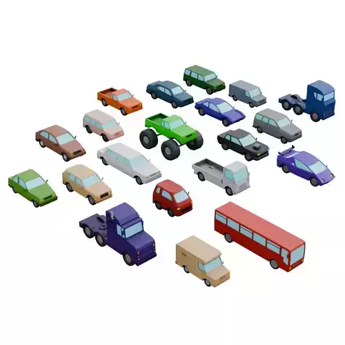 Low Poly Cars Asset Pack