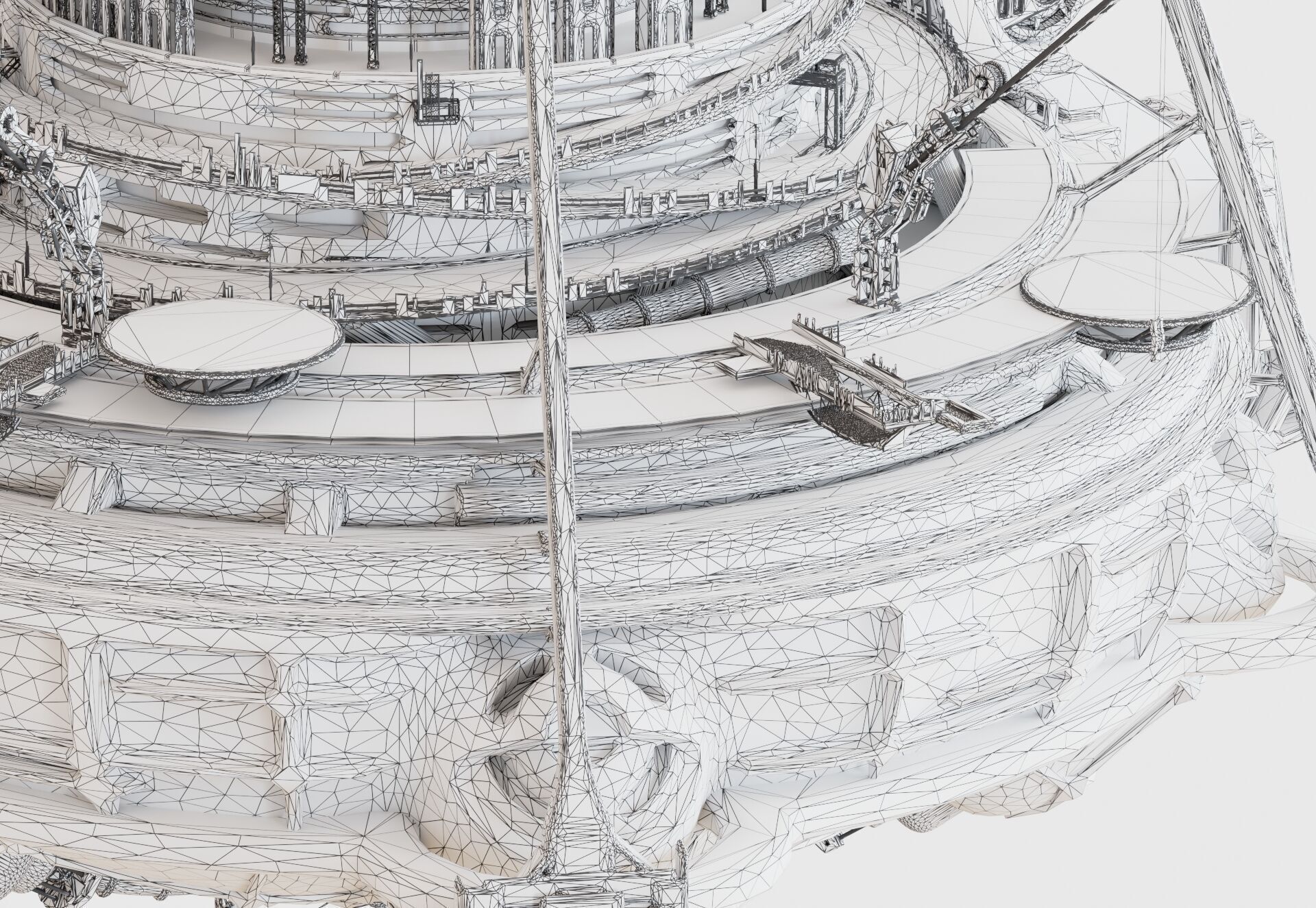 Buoy City VFX Kitbash Model 3D model_7