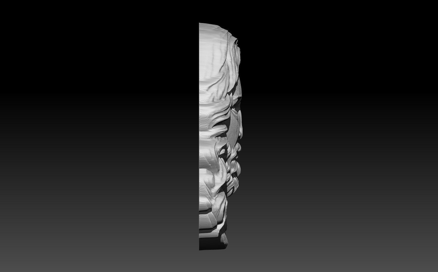 Jesus Head pendant  3D print model 3D model_1