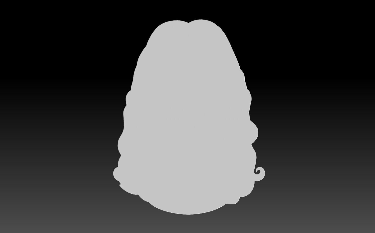 Jesus Head pendant  3D print model 3D model_2