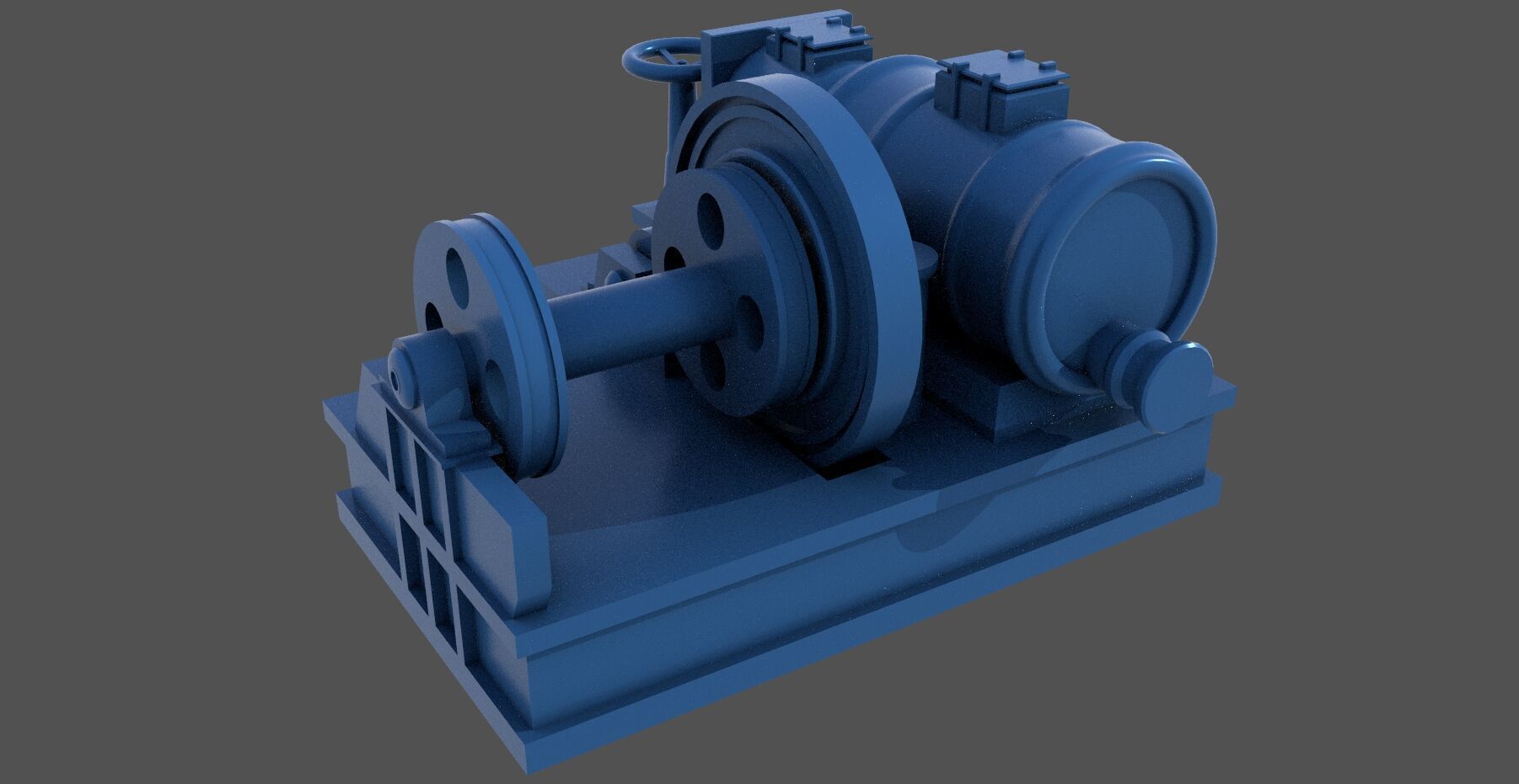 WW2 Littorio Class winches - Commercial license - 1-200 scale 3D print model_3