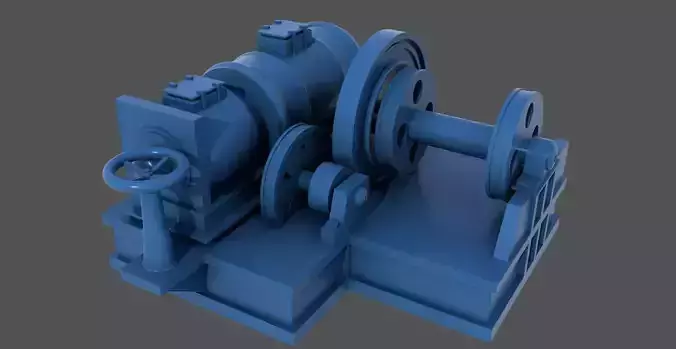 WW2 Littorio Class winches - Commercial license - 1-200 scale 3D print model